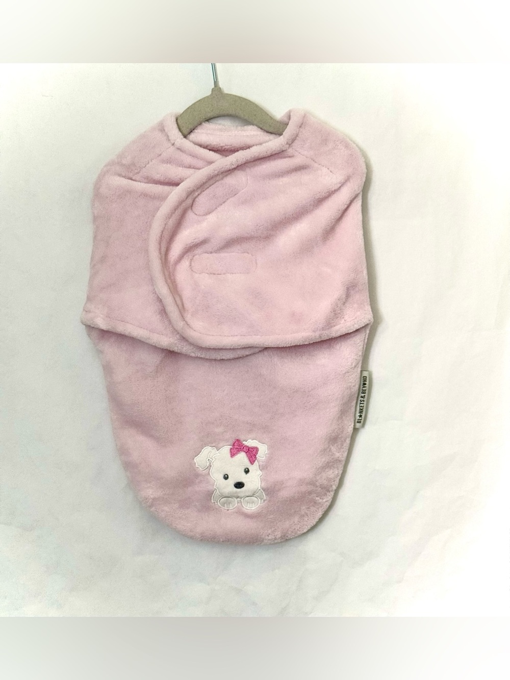 Baby Swaddle Bag with Puppy Appliqué By Blankets & Beyond